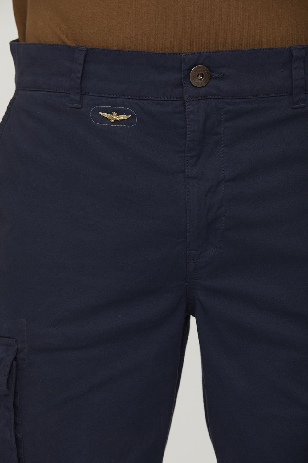 Aeronautica Militare Pantalone PA1329CT, da Uomo, Cargo, Bermuda, Felpa