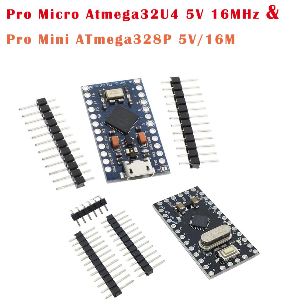 4PCS Pro Micro 32U4 5V 16MHz Bootloadered, Module de Carte de Développement USB Microcontrôleur de Carte de Développement, Microcontrôleur de Module de Carte de Développement Micro USB pour Arduino