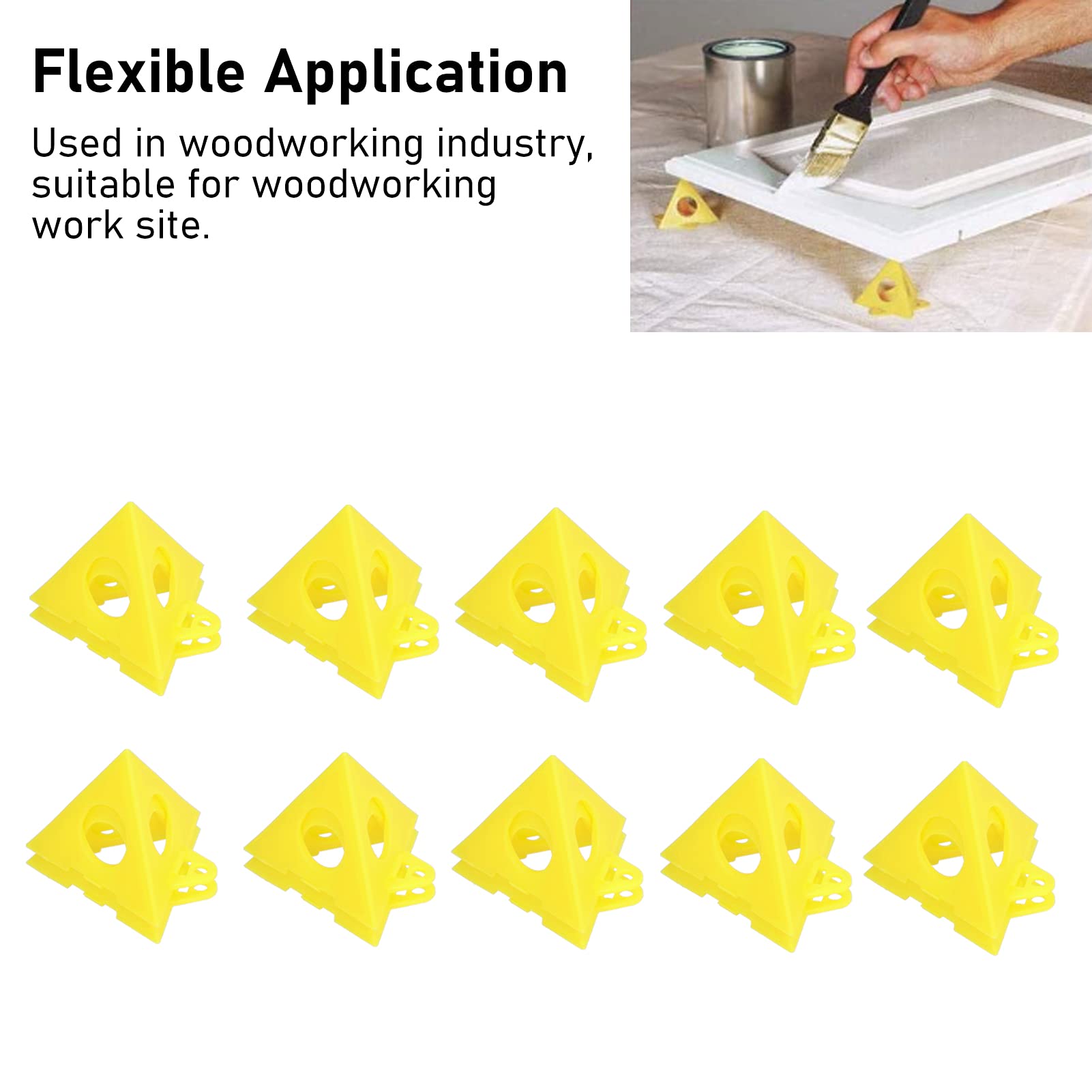 Supporto a Piramide di Pittura 20 Pezzi, Piramide Stand Paint Triangle Stands Alzate Supporti Triangolari in Plastica per Tela