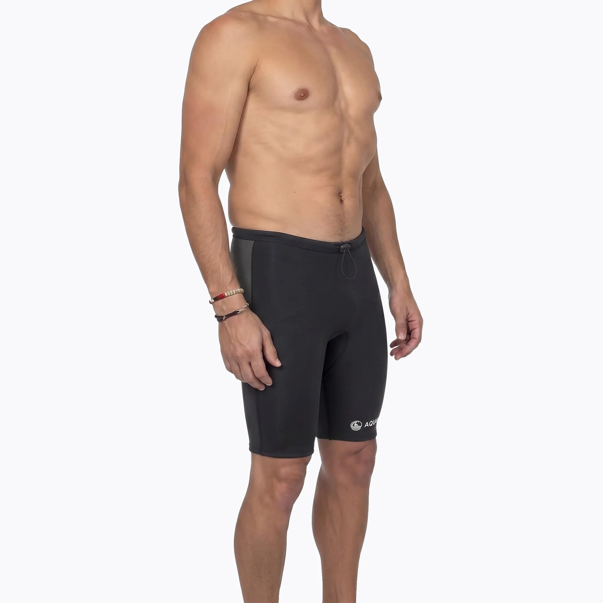 AQUASTIC SeaFlex Neopren-Shorts Herren 2 mm | leichte Neoprenhose für Wassersport | Mesh Skin CR | Sommer | Schwarz