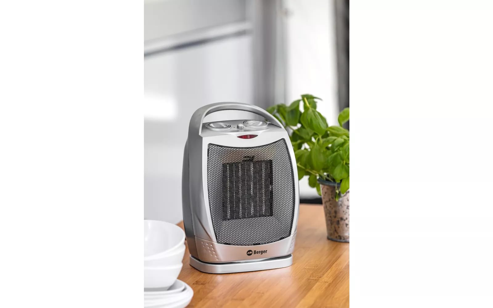 BERGER | Radiateur Soufflant en Céramique | Chauffage Soufflant Salle de Bain Electrique | Radiateur Petites Pièces, Camping Car, Bureau | Chauffage et Climatisation
