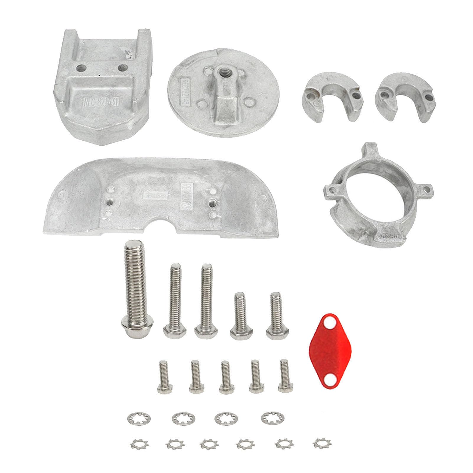 Generic Kit di Anodo in Alluminio Ad Alta Resistenza Arrugginita per Mercruiser Alfa 1 Generazione 2 Protezione del Motore della Barca Marina Marina