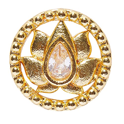 Image of VOYLLA Gold Plated Nose Pin With Geometric Shape