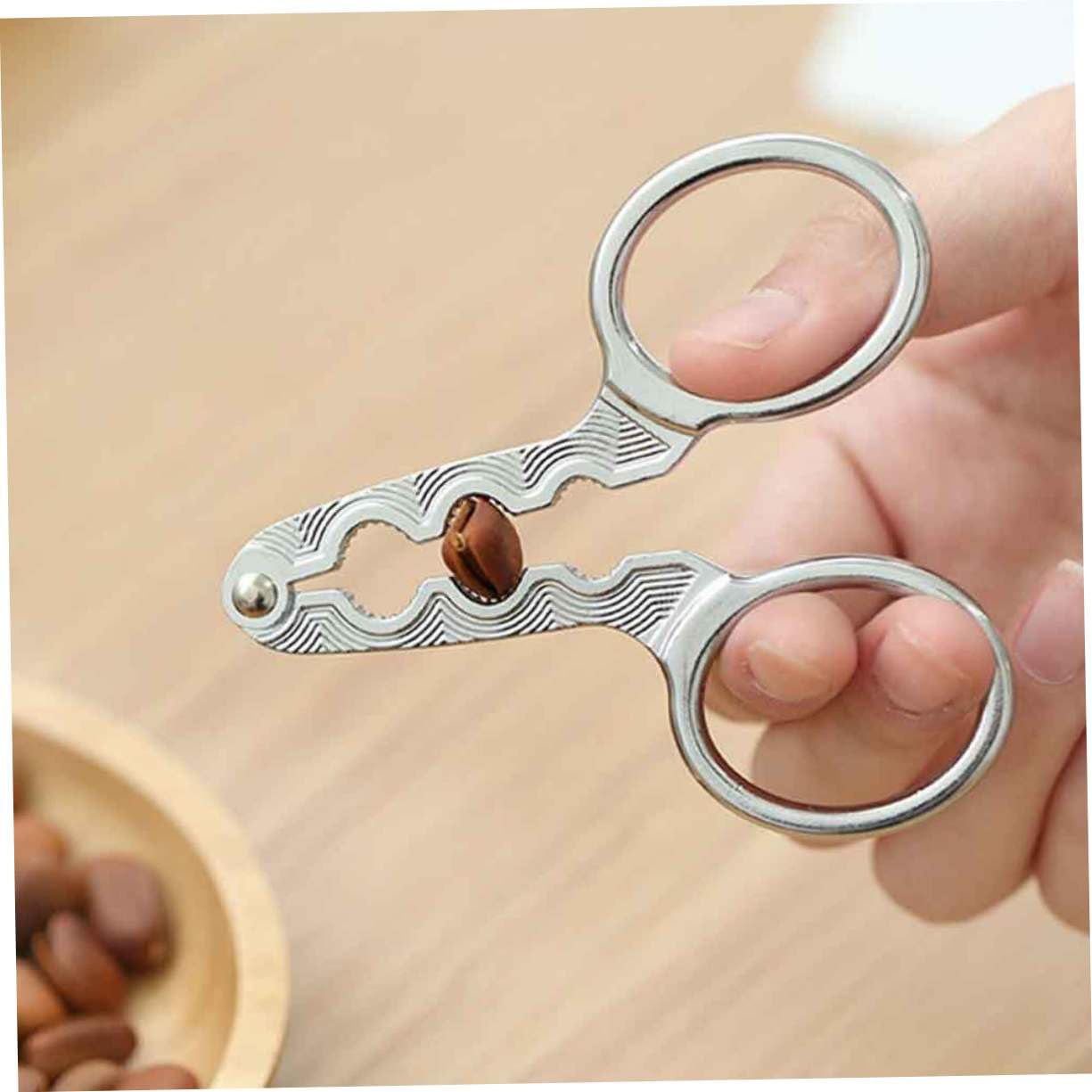 SOLUSTRE 2PCS Zinc Alloy Manual Melon Pliers Multi Purpose Walnut Cracker Opener Portable Heavy Duty Tool for Kitchen Use Non Slip Handle Design for Easy Cracking