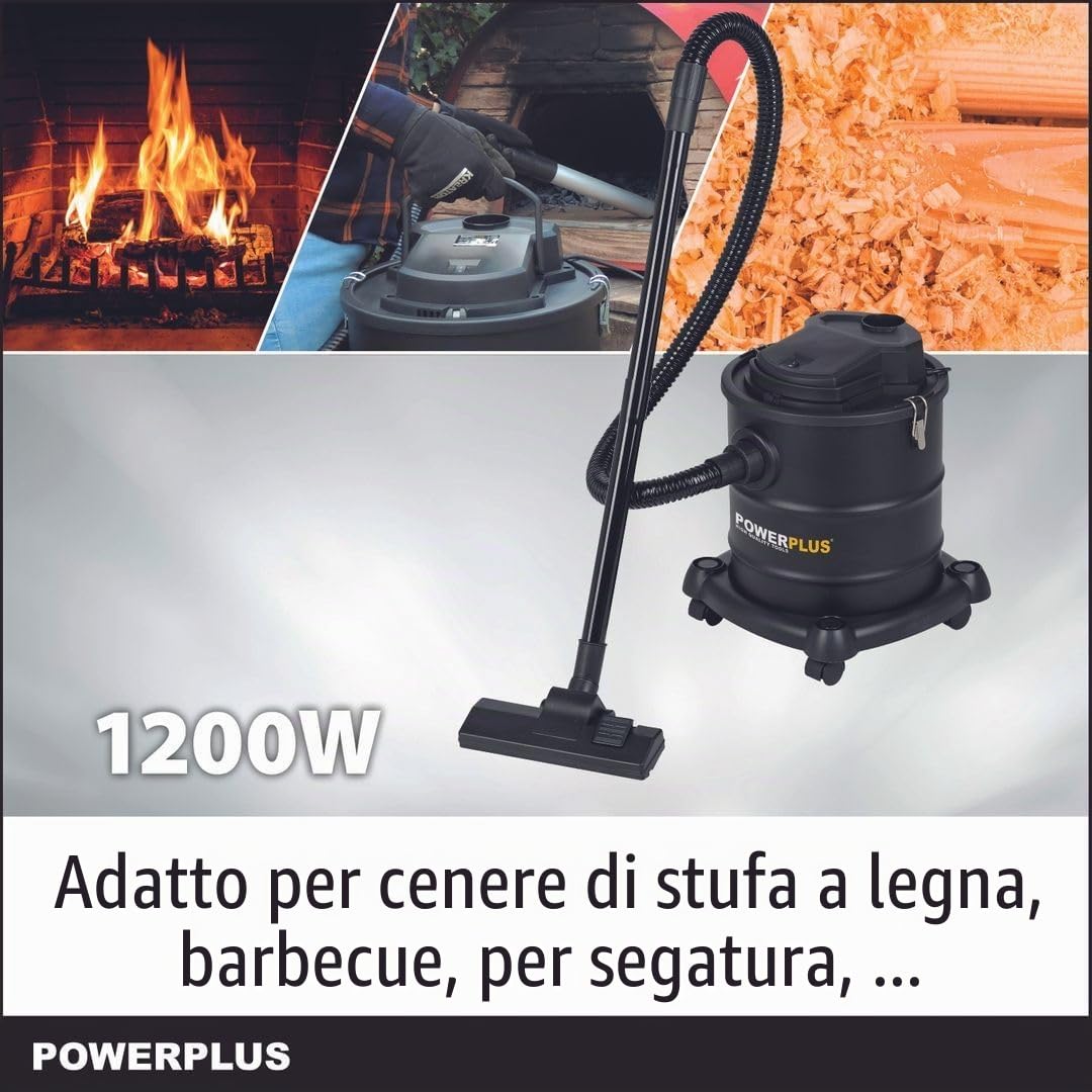 Varo - Aspiracenere, aspirapolvere per camini, con filtro per ceneri sottili, funzione soffio