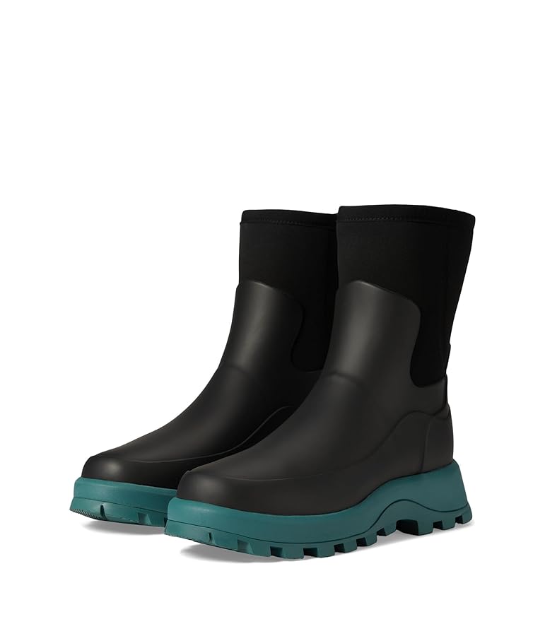 【HUNTER】WOMENS CITY EXPLORED BOOT Hunter City Explorer Short Womens - Black Teal Tempo - 37 EU