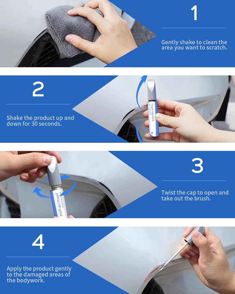 Amazon.com: PARTS4EV 1F7 Classic Silver Metallic Touch Up Paint