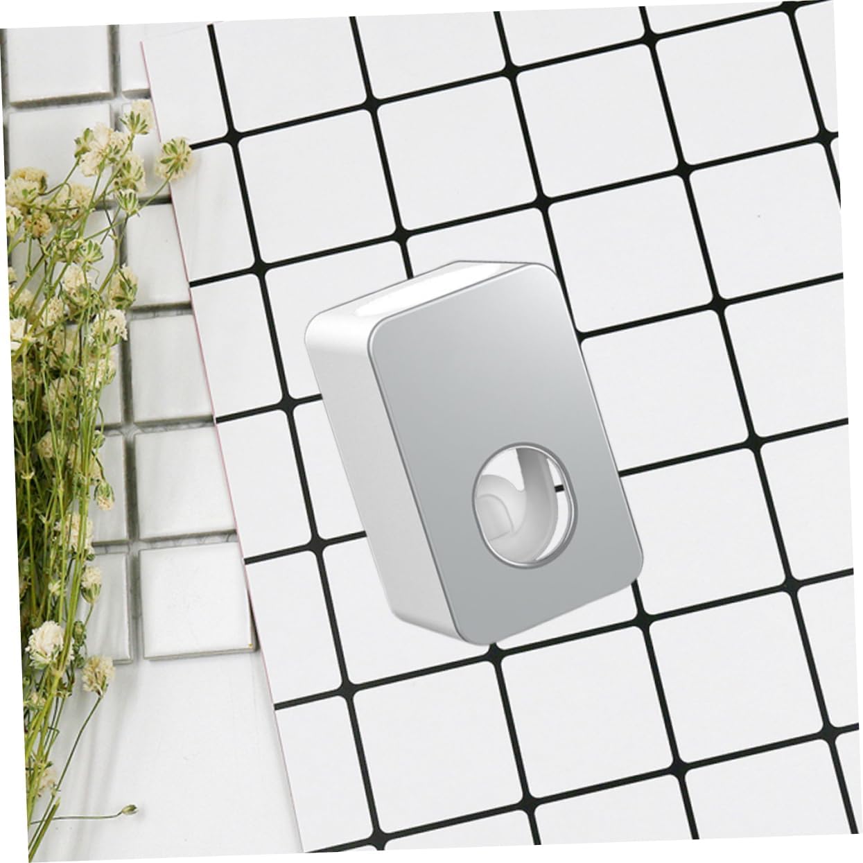 ABS Automatic Toothbrush Mounted Wall Toothpaste Squeezer Holder Bathroom image 5