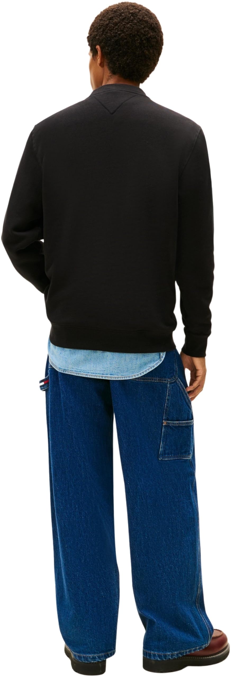 Tommy Jeans Tjm Reg Linear Crew Ext Dm0dm20249 Felpa Pullover Uomo (Pacco da 1)