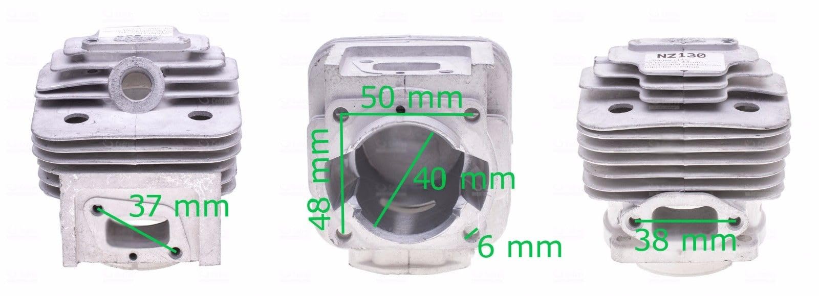 Cilindro e pistone da 40 mm per decespugliatore / Brast BC 52 520 / BC52 BC520