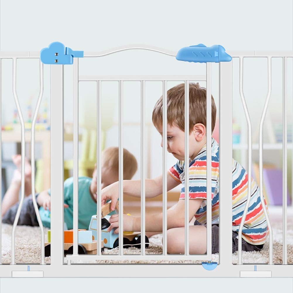 Parcs pour animaux domestiques et barrière blanche de sécurité sans perçage pour escalier