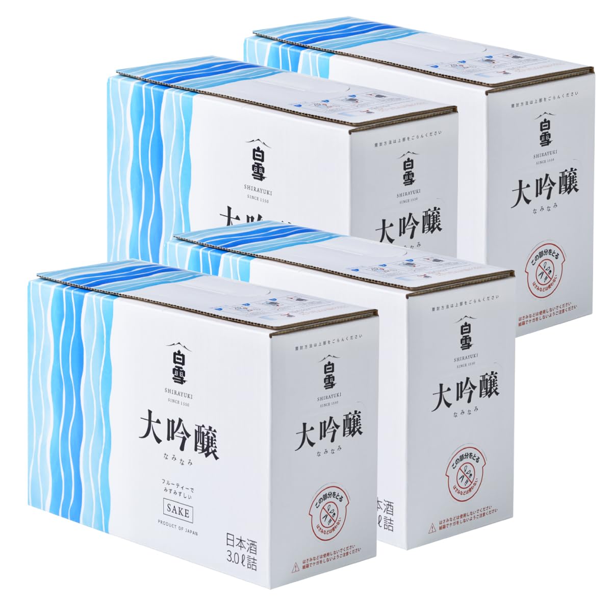 Amazon.co.jp: 小西酒造株式会社 白雪 大吟醸 日本酒 3L入り スリムBOX