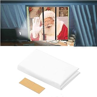 Projection Screen,Window Projection Screen Lechnical Semi-Translucent Curtain Rear Projection Screen with the Size of 4ft x 6ft