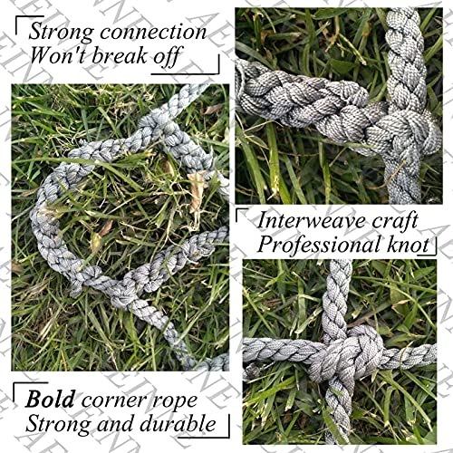 Outdoor Climbing Cargo Net For Kids And Toddlers,Playground Obstacle Course Climbing Wall Rope Ladder, Rope Bridge Swing For Treehouse Protection Net ( Color : 12Cm-12Mm , Size : 3*10M(10*33Ft) ) #TOP2