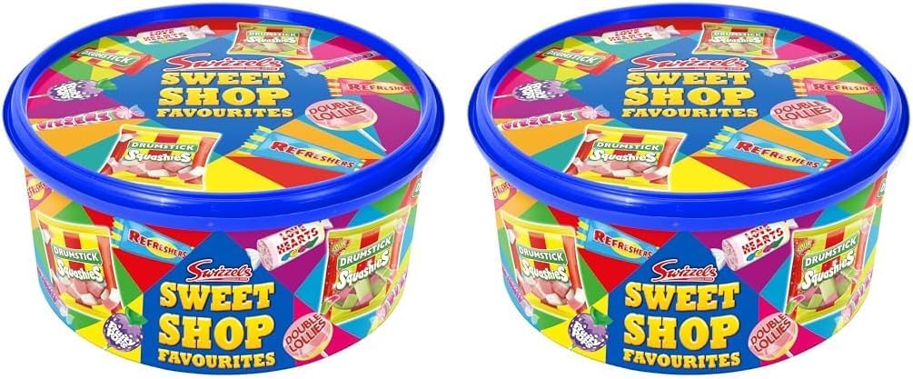 Swizzels Sweet Shop Favourites Tub 650g, White (Pack of 2)