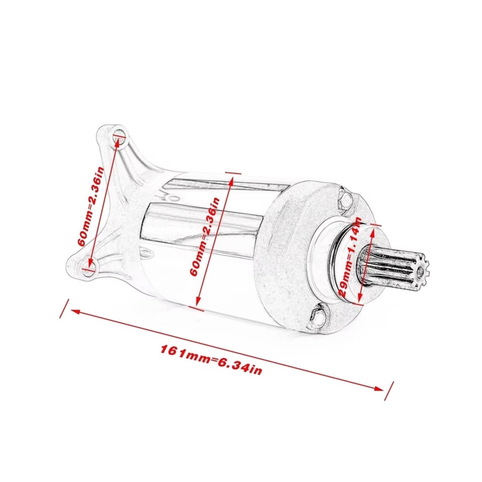 Componenti del motore Compatibile Con Yamaha Per XV250 Per Virago 1988-2007 Accessori Per Avviamento Motore Per Motocicletta 2UJ-81890-00 5JX-81890-00
