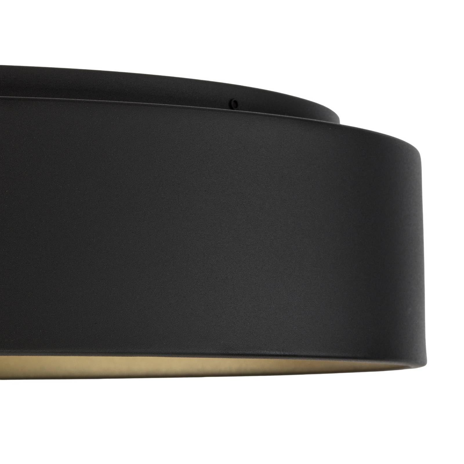 Lindby Plafoniera LED dimmerabile a controllo remoto (Moderno) colore Nero, ad es. Soggiorno & Sala da pranzo lampadina inclusa lampada plafoniera