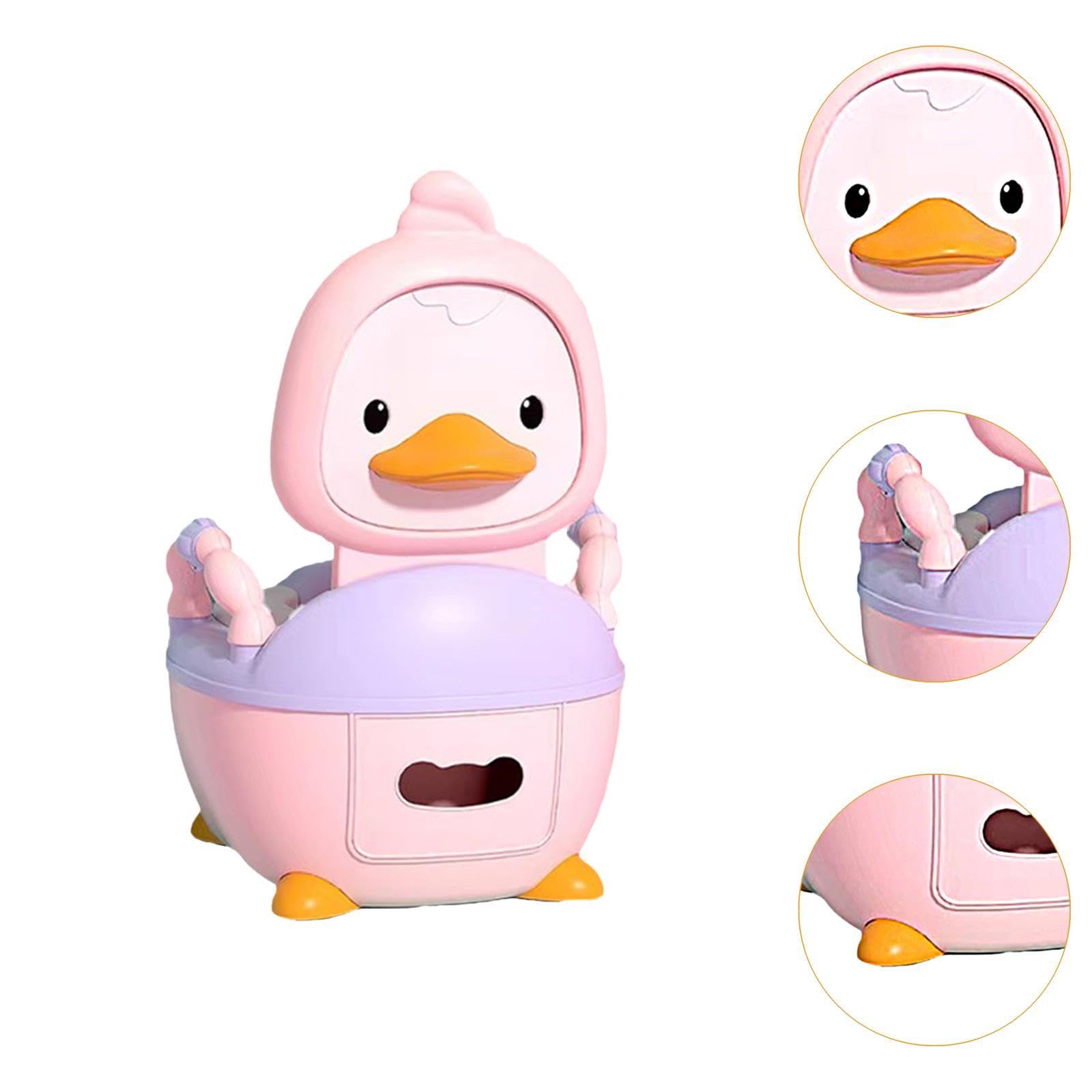 Sharplace Kinder Töpfchen Toilettenkinder Toilette tragbar vielseitiger Töpfchen Pot bequemer Töpfchen -Training Toilettenschritthocker für Heimauto Fahren, Rosa