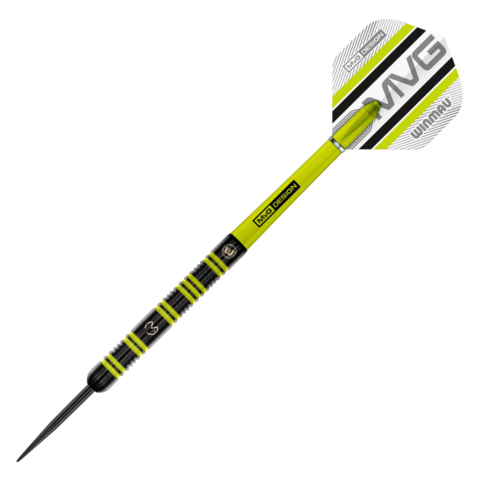 WINMAU Darts -Florian Hempel 85% Pro-Series 24g Professionele dartset met dartpijlen en dartschachten (Stems