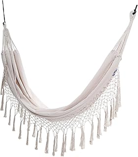 Cabilock 1 Peça Rede De Planador De Balanço Rede Boho Ao Ar Livre Cadeira De Suspensão Interna Rede De Jardim Rede De Árvore Cama De Balanço Rede De Franja De Macramê Rede De Borla Rede