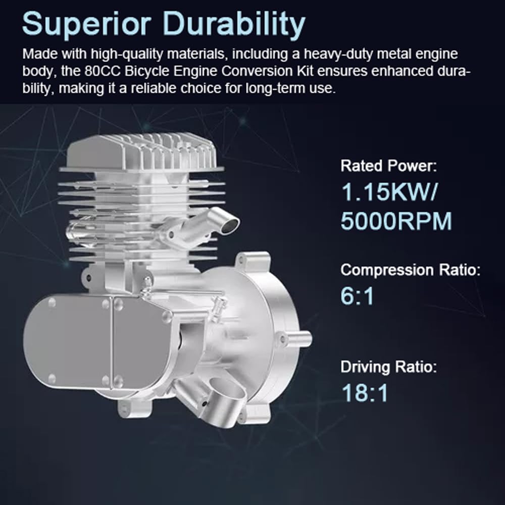 バイクアクセサリー シルバーカラー 60CC 80CC 自転車パイプ バイクエンジンキット 高性能 Amazon | IMAYCC バイクモーターキット 80cc 電動バイクキット 2ストロークガス自転車エンジン変換キット 26~28インチの自転車に対応  (80CC シルバー) | IMAYCC | 工具セット