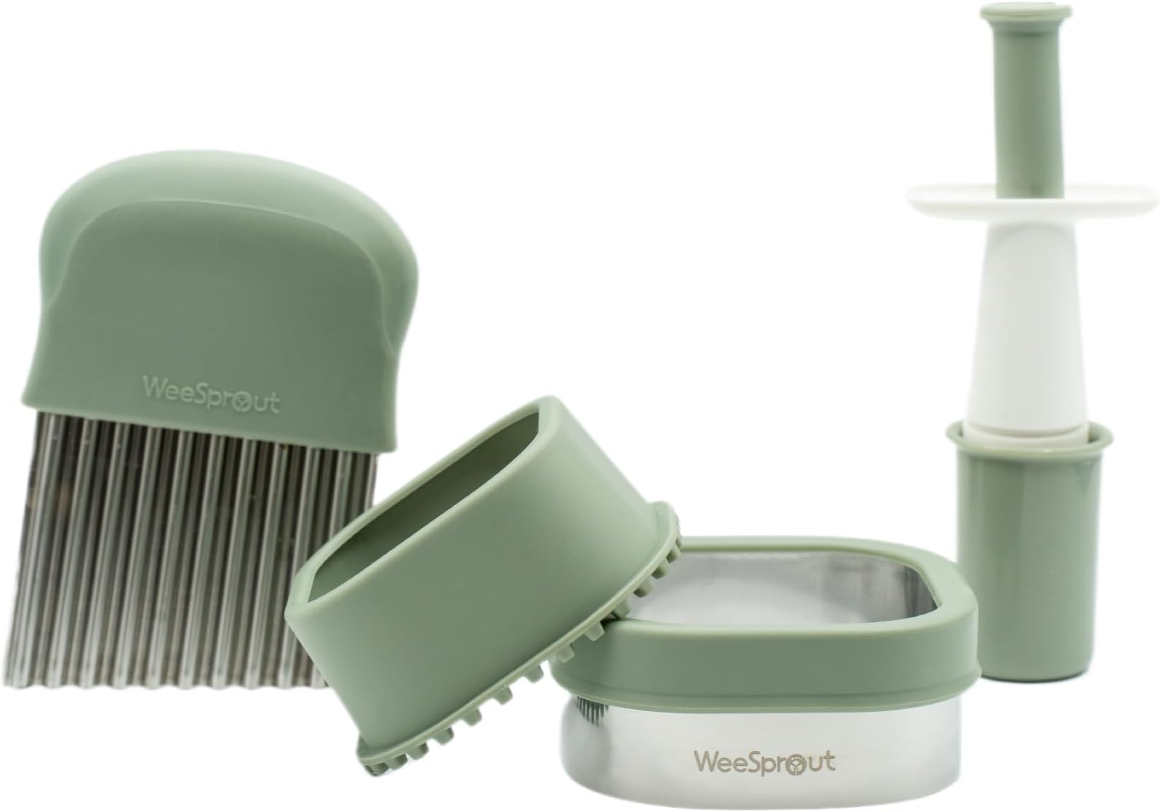 WeeSprout Kitchen Tool Set (Matte Green)
