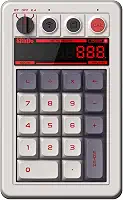 AKNES Teclado numérico mecânico retrô 18 8bitdo, teclado numérico e calculadora 2 em 1, Bluetooth/2.4G/com fio para Windows e Android - Edição N