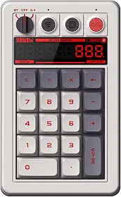 AKNES Teclado numérico mecânico retrô 18 8bitdo, teclado numérico e calculadora 2 em 1, Bluetooth/2.4G/com fio para Windows e Android - Edição N