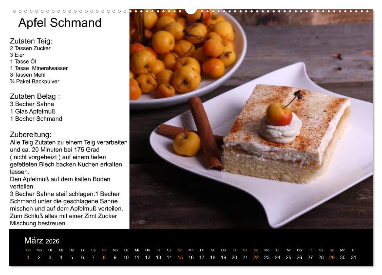 Lieblingsstücke (hochwertiger Premium Wandkalender 2026 DIN A2 quer), Kunstdruck in Hochglanz: Rezeptkalender (CALVENDO Lifestyle)