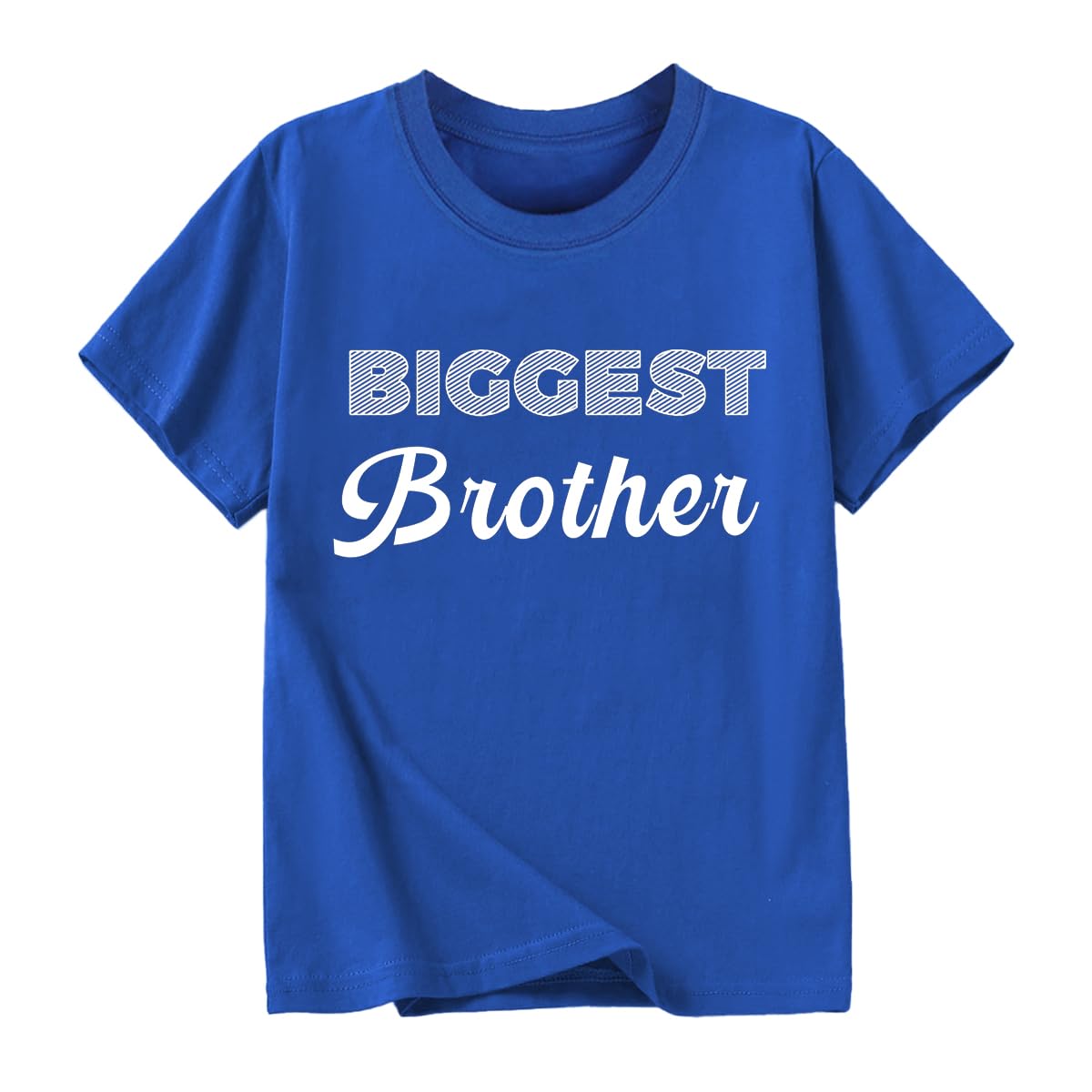 GoengmoBiggest/Bigger/Big Brother Shirt for Toddler Boys Cotton Short Sleeve Tshirts Announcement Outfit 2-9 Years