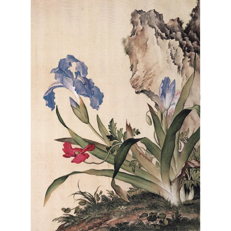 Bristlegrass Wooden Jigsaw Puzzles for Adults 1000 Pieces and up Qing Dynasty Old Master Giuseppe Castiglione Masterpieces of Art Carnation-Chinese Style Painting Gifts Puzzles (1000 pcs) — image 1
