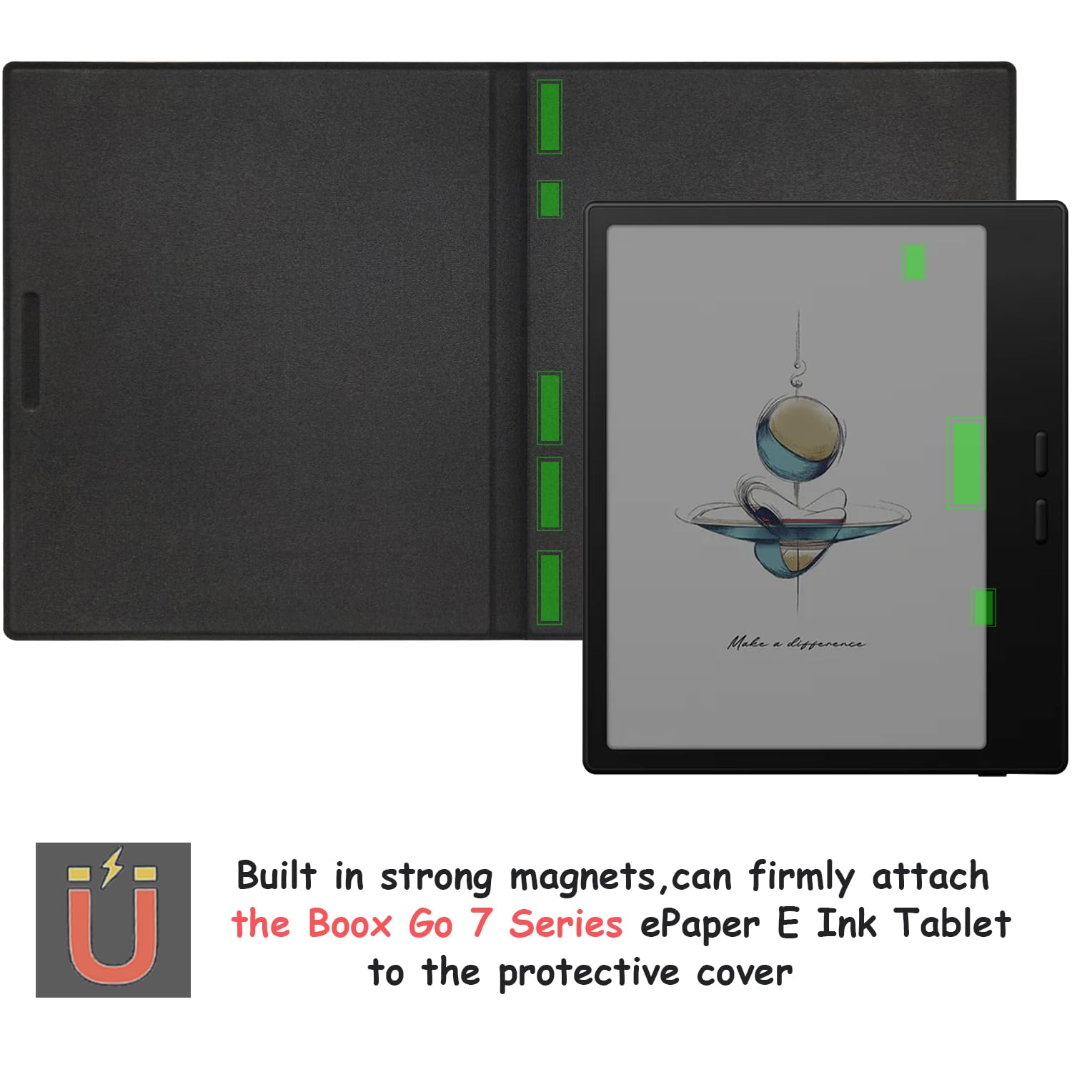 Amazon.com: GOVTVA Magnetic Leather Case for 7'' Onyx Boox