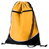 Augusta Sportswear tri-color drawstring Backpack - Gold