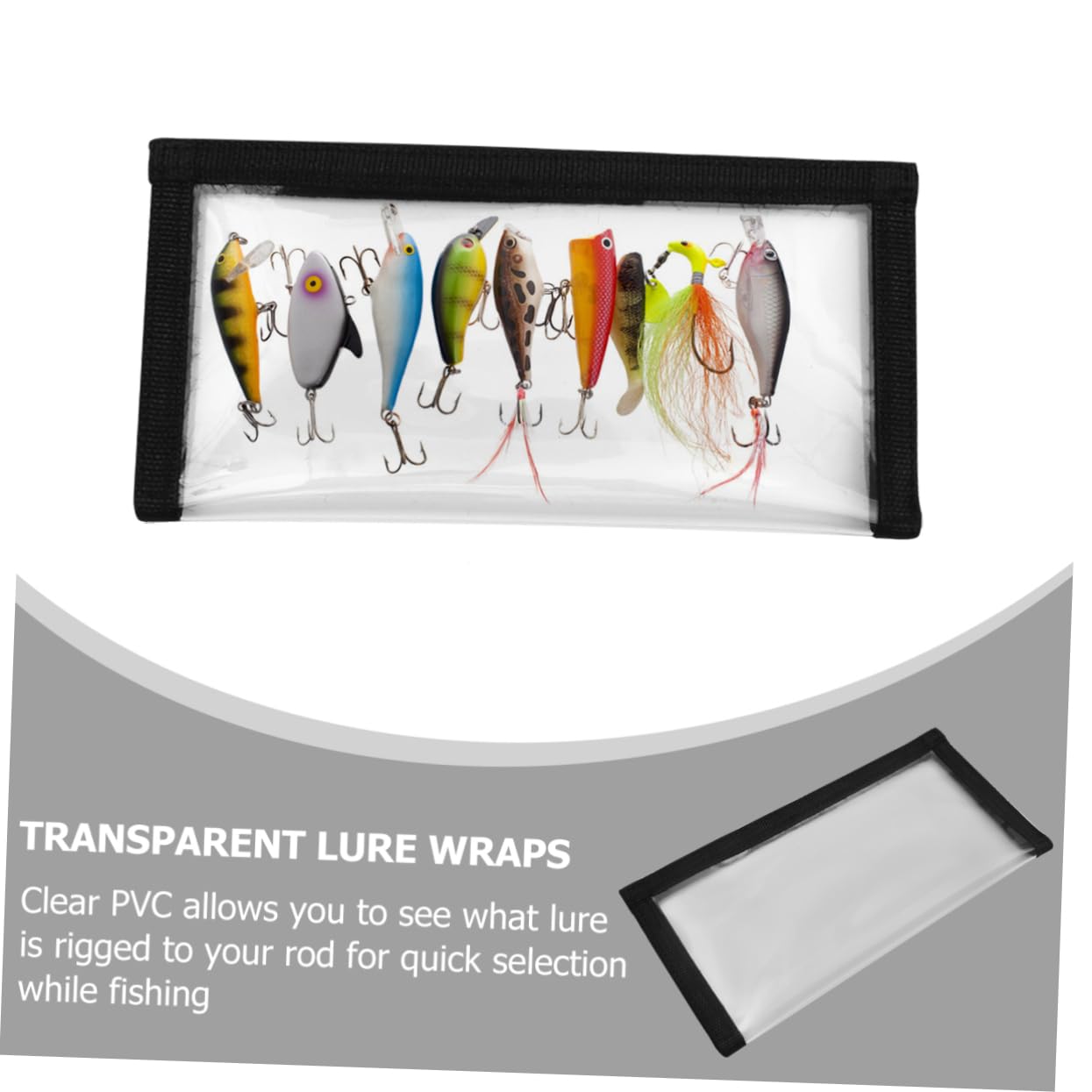 Couvre-hameçons 5 Pièces en PVC Transparent, de Pêche pour Leurres