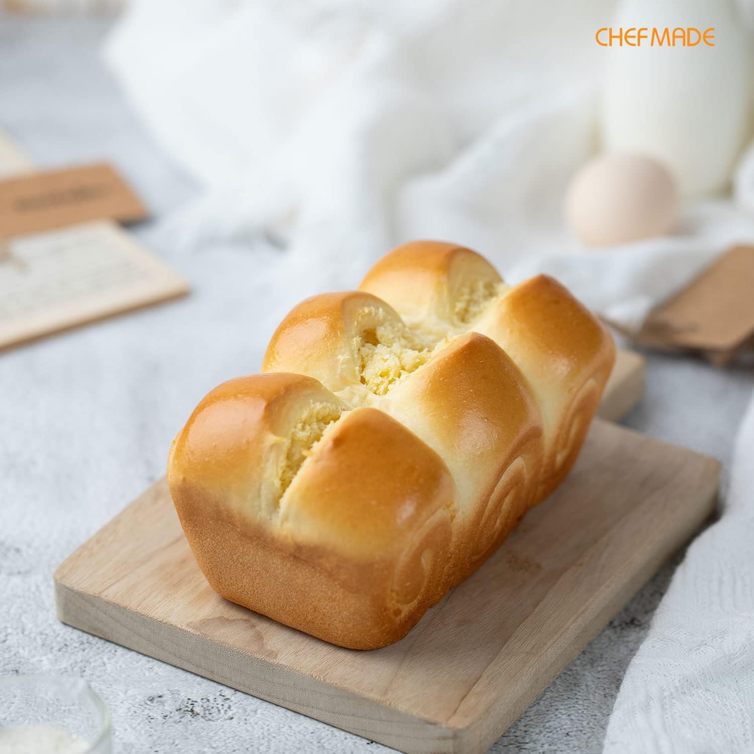 CHEFMADE 1LB Rectangle Loaf Pan, Non-Stick Oblong Bread and Meat Bakeware for Oven Baking (Champagne Gold)