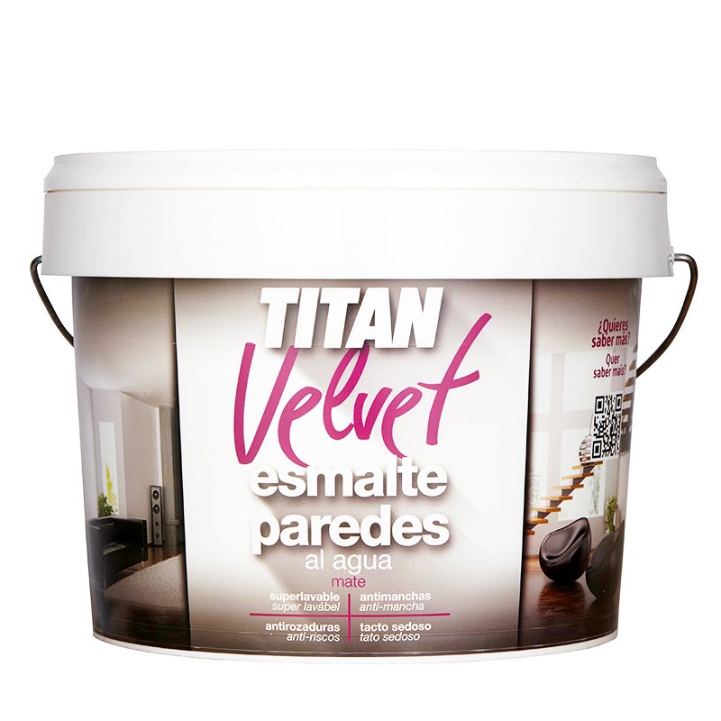 TITAN DECORACION Tn.velvet Esm.agua Pared 10l