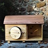 BUNGALOW | Casa per Gatti Professionale con Tetto Tiragraffi | Termoadattiva | Fonoassorbente | Legno di Alta Qualità |