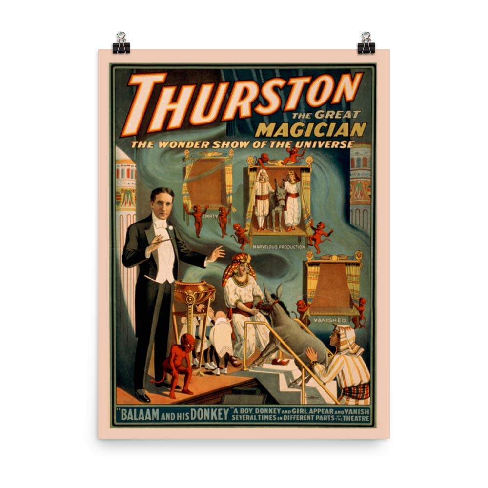 Amazon.co.jp: ヴィンテージポスター - サーストン・ザ・マジシャン