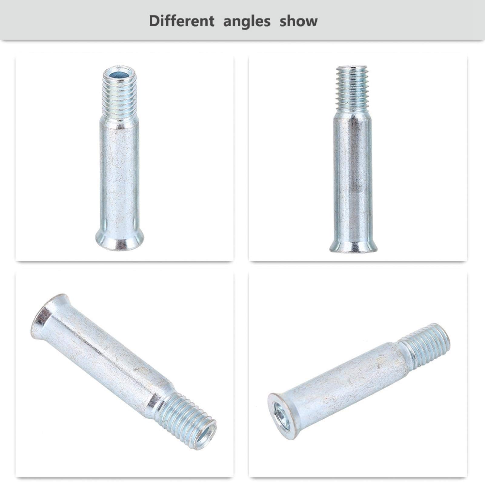 Essieux de Patin, 15 pièces essieux de Patinage de Construction en Acier raccords de Boulon de vis de Roue de Remplacement de Patinage en Ligne diamètre extérieur Environ 8mm