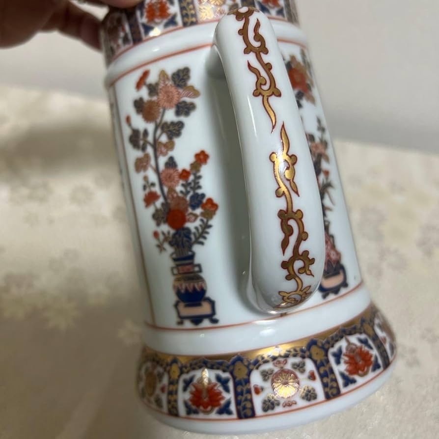 有田焼 謹后工門窯 ジョッキ ビアマグ ビアジョッキ マグカップ Amazon.co.jp: 有田焼 謹后工門窯 染錦 ピッチャー マグカップ