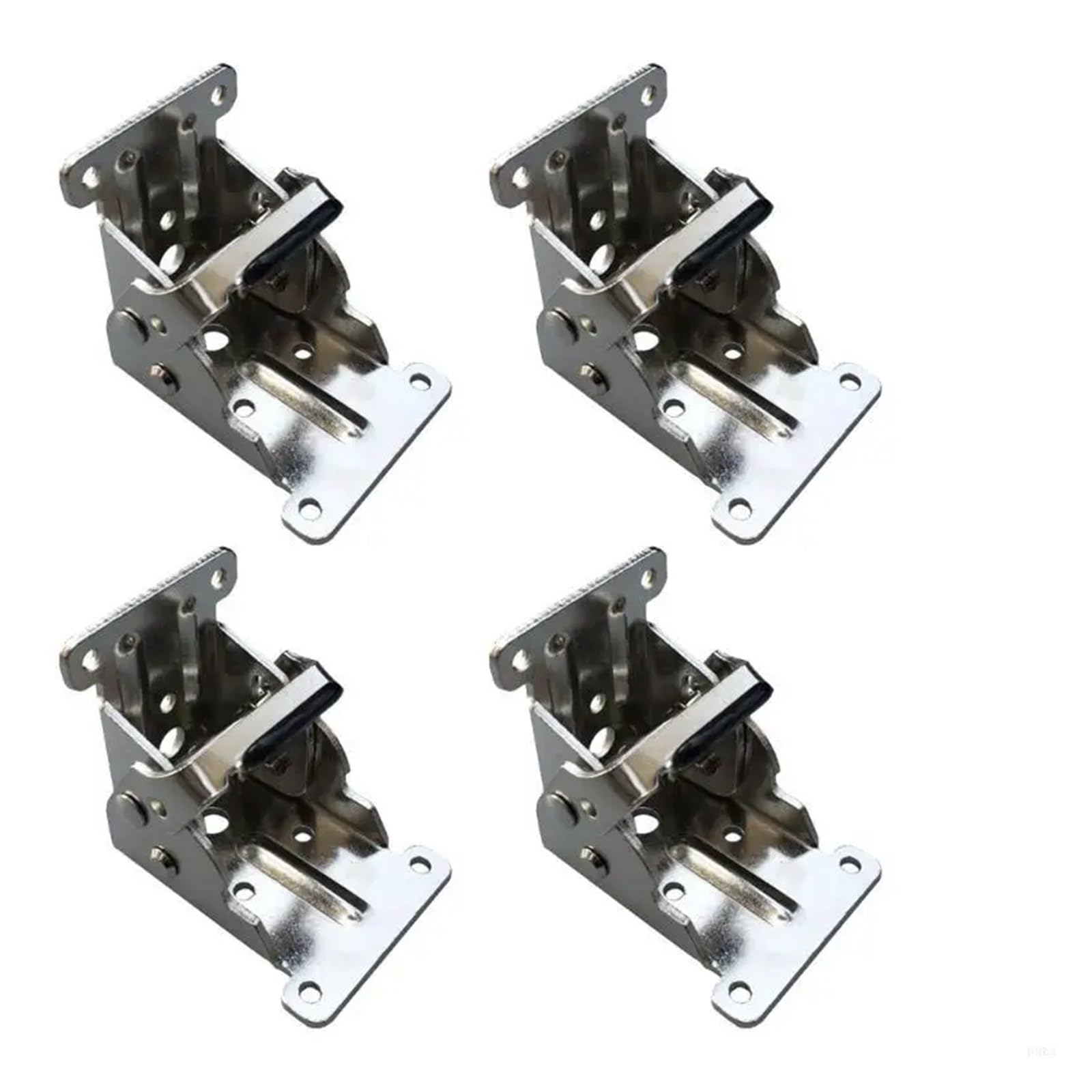 Folding Table Leg Bracket 6Pcs 90 Degrees Chair Brackets Hinge Self-Locking Extension Support Hinges Easy to Use(Silver)