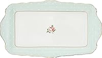 Vista 3 de Royal Albert Bandeja para Sándwiches de Porcelana Bone China Polka Rose, 11.5", Verde