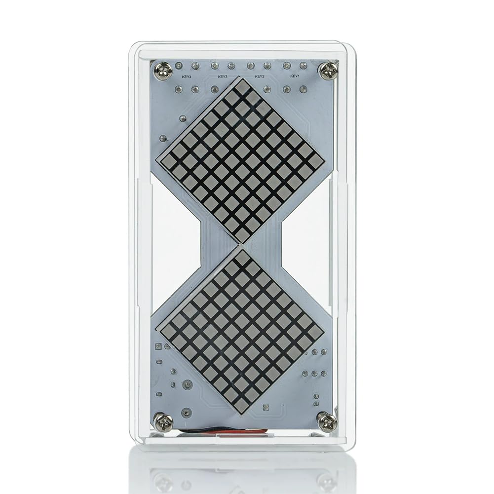 Jnchdghwa As Shown Diy Led Dot Matrix Electronic Kit Electronic Soldering Practice Component Hourglass -Sensing Timer Dc5v