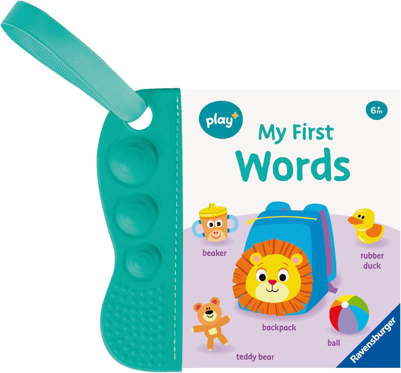 Ravensburger Play+ Flip & Pop: First Words - Infant and Baby Sensory Book - Toddler Activity and Development Gifts - 6 Months+