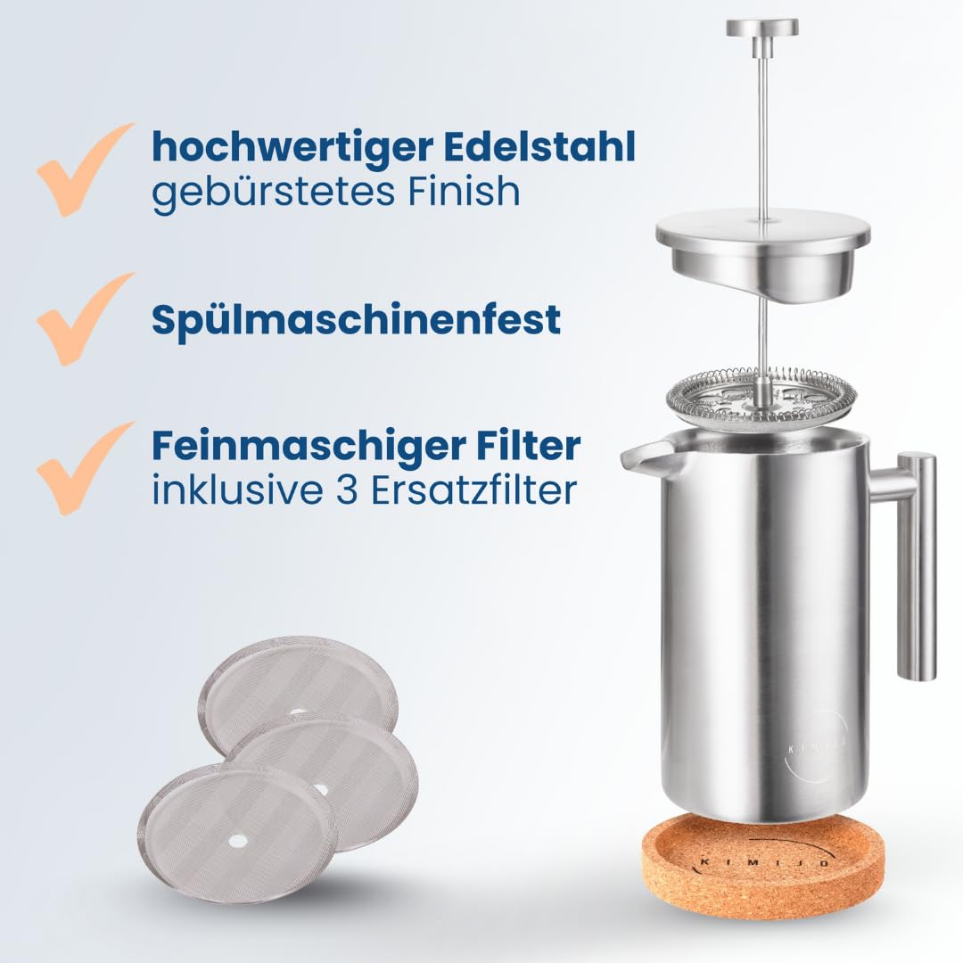 ESPRO French Press P7, Cafetière dubbelwandig, koffiezetapparaat, 0,55