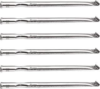 Hiorucet BBQ Burner Replacement Parts for Nexgrill 720-0896B, 720-0896C, 720-0882A, 720-0896, 720-0925 Gas Grill Models, 15 Inch Stainless Steel Gas Grill Pipe Burner Tube, 6 Pack