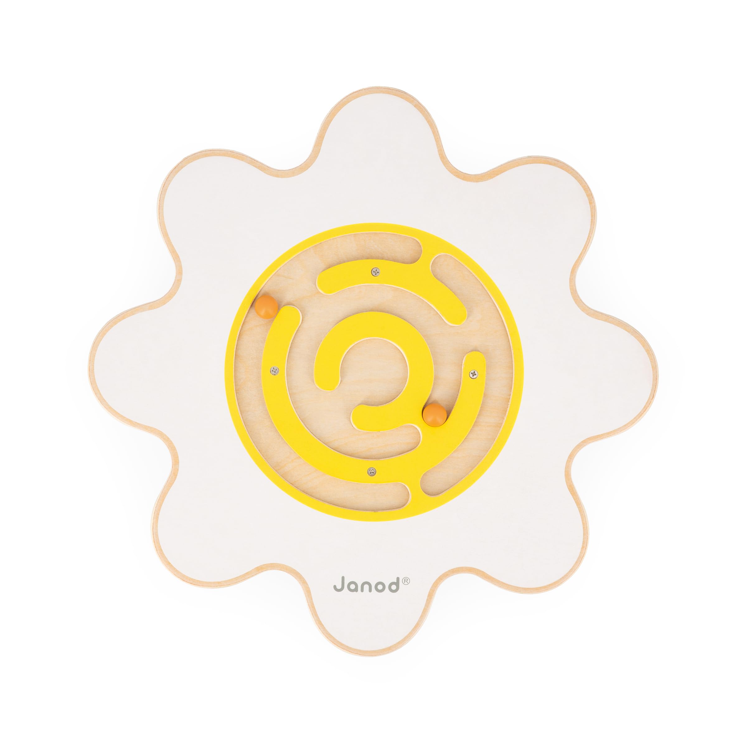 Janod Planche d'Équilibre Fleur Sweet Cocoon Jouet en Bois FSC Développe Équilibre et Concentration Enfant dès 5 Ans