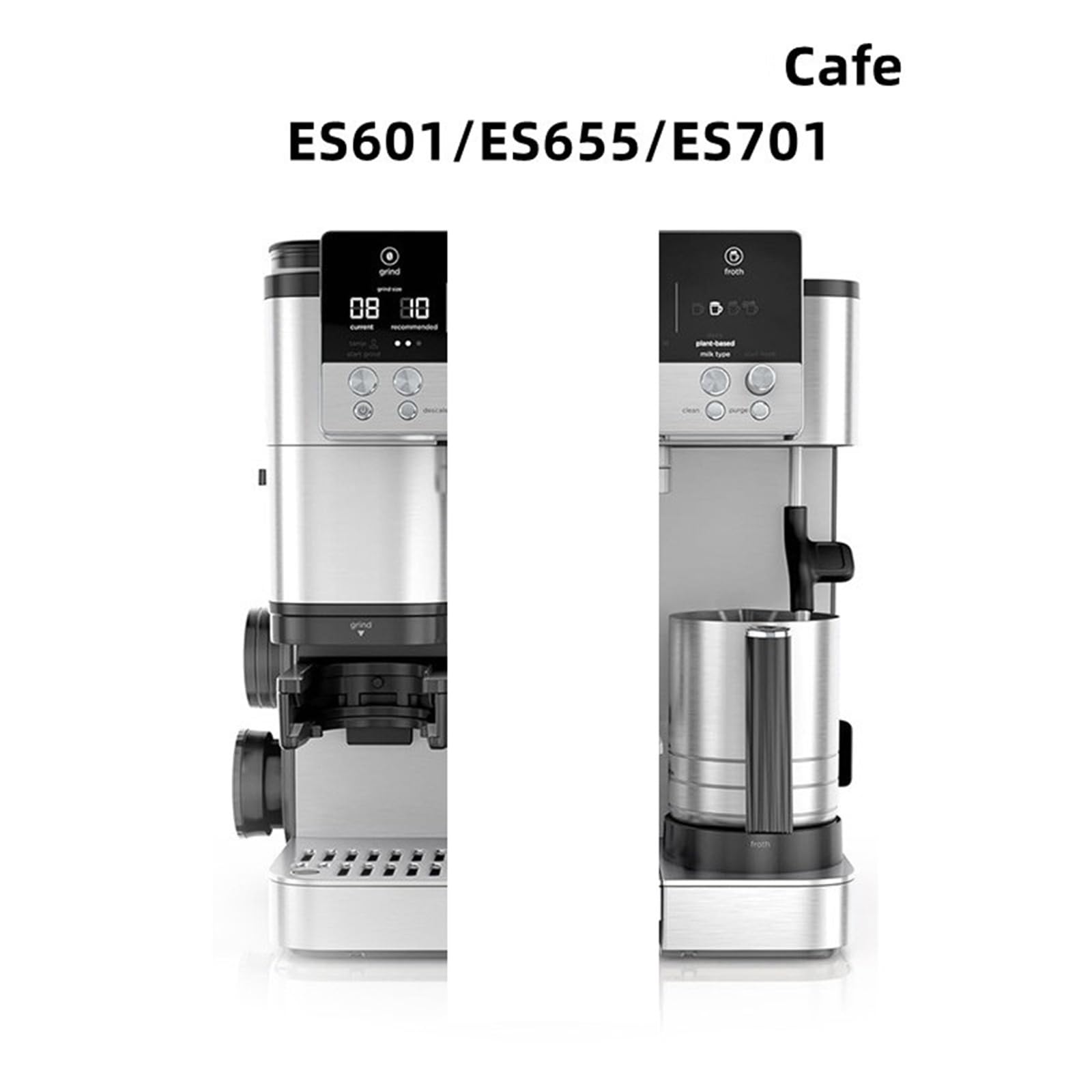 Cafetera ES601/ES655/ES701 Catible Luxe Cafe - Taza de espuma de leche para capno y latte - Espumador de leche premium para barista Quali Beves