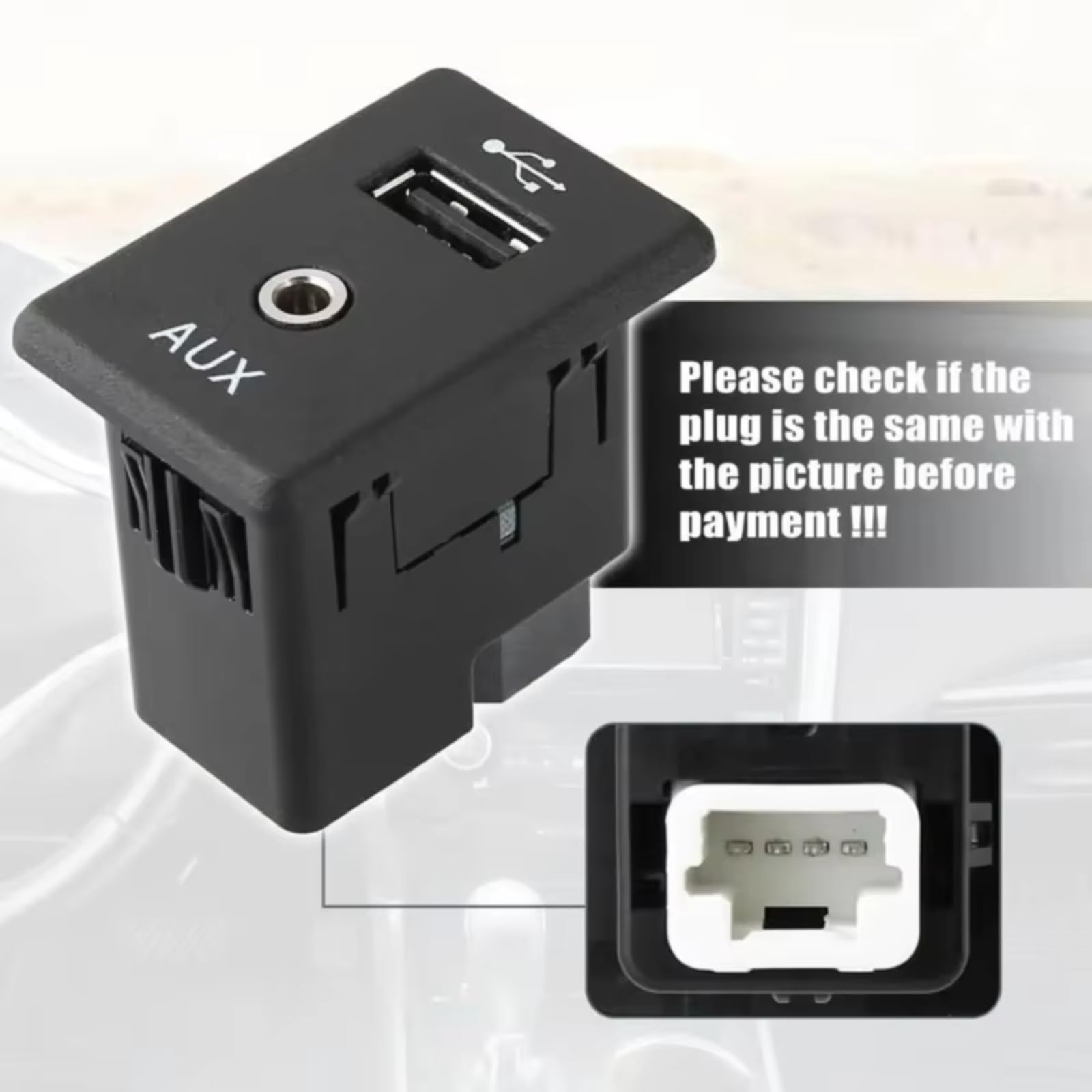 Compatibile Con Nissan Per NV Per Rogue Per Xterra 795405004 Connettore Porta USB Per Auto USB Accessori Sostituzione