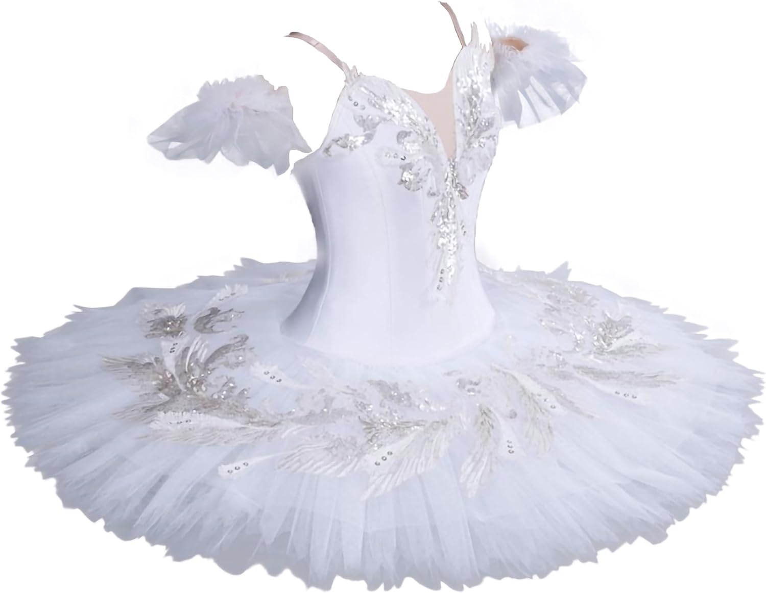 MTPLOP Swan Lake Performance Costume Ballet Dress White Sarong Competition Tutu Kids Adult Ballet Puffy Skirt - Image 4
